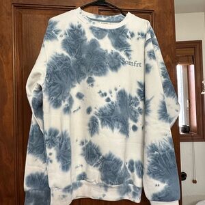 Blue Tie-Dye Comfrt Sweater